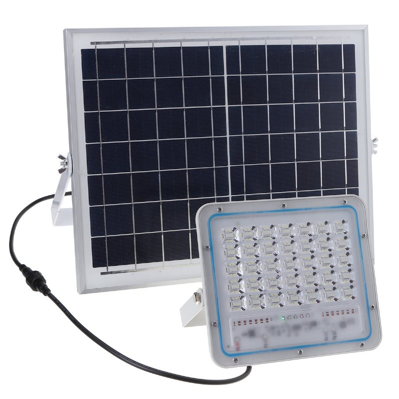 60w 70led 2000lm Solar Powered Flood Light Fjärrkontroll Ljussensor Timing Utomhus Vattentät Ip65