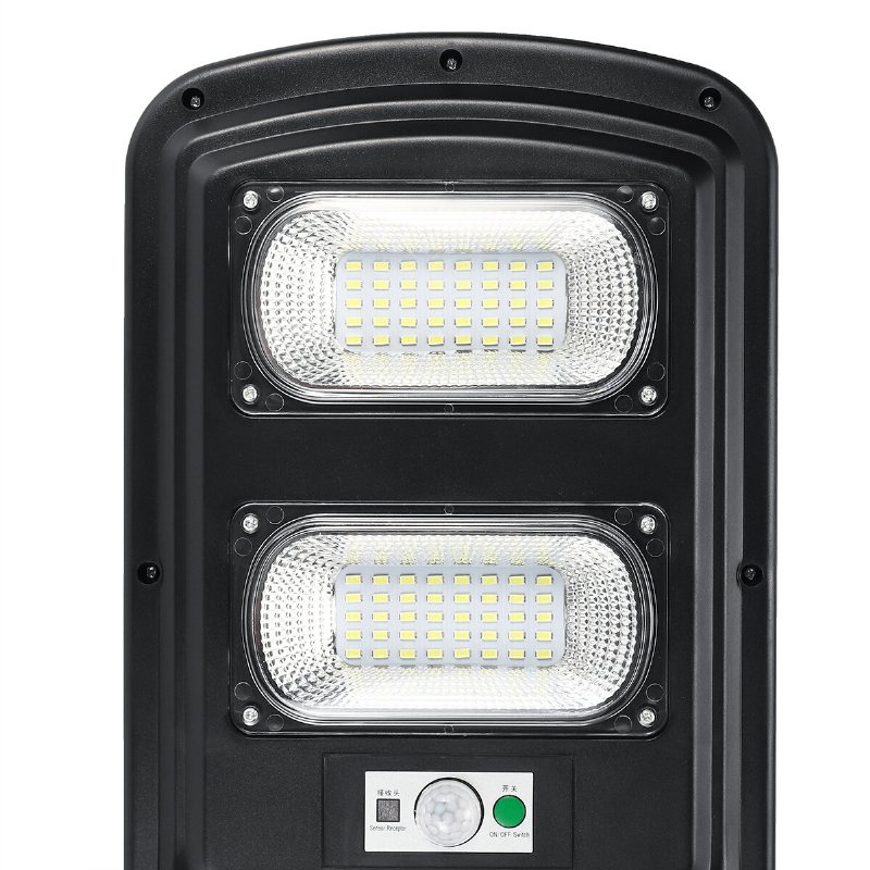 60w 80led Solenergi Pir Motion Induktion Wall Street Light + Fjärrkontroll