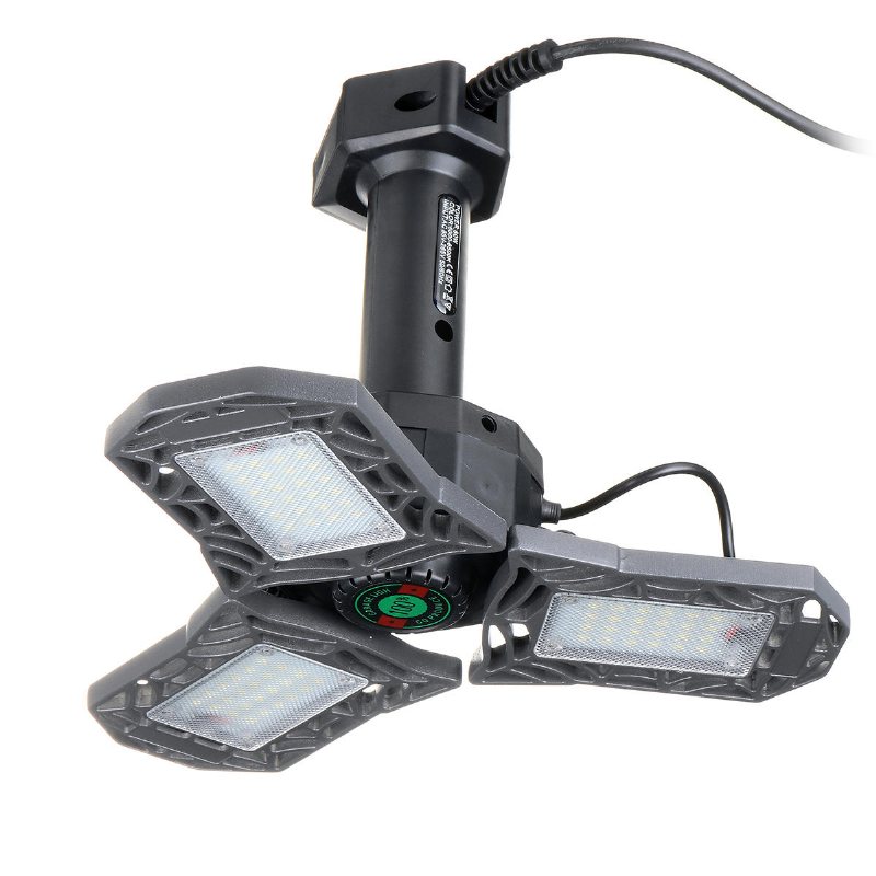 60w 80w Led Garage Shop Work Flood Light Hem Takarmatur Deformerbar Lampa Ac85-265v