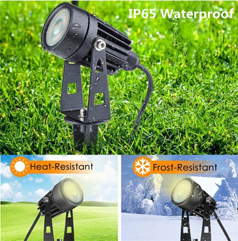 6st Rgb Led Garden Spike Lights Utomhusspotlights Landskapslampa Fjärrkontroll