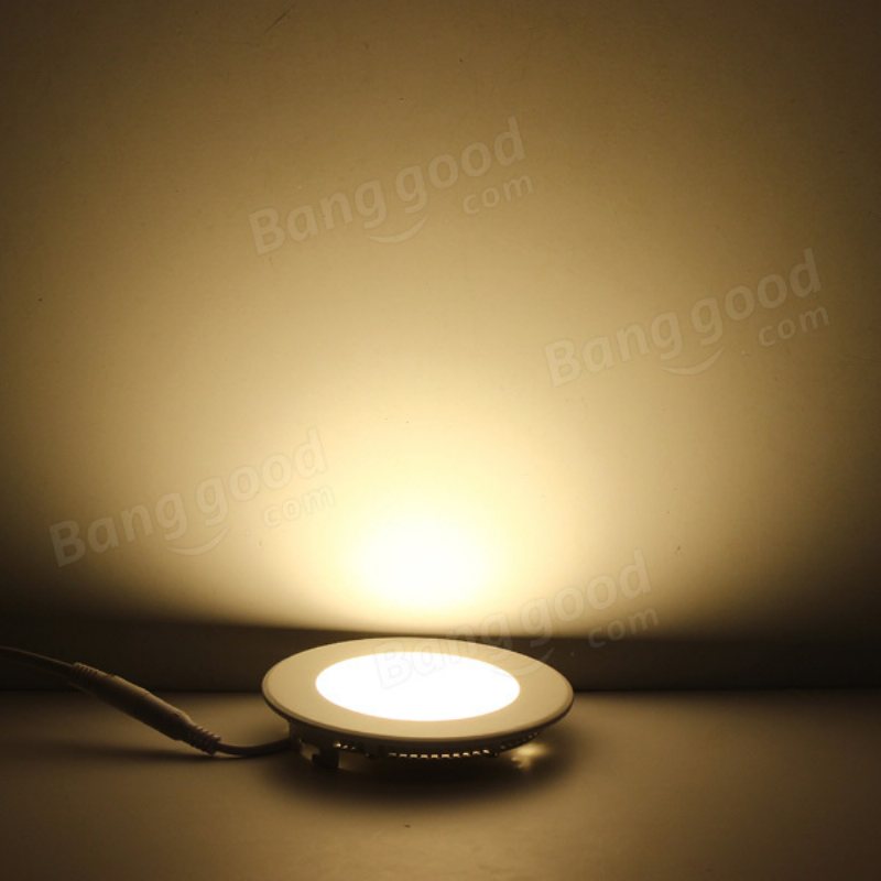 6w Round Ceiling Ultra Thin Panel Led Lamp Down Light 85-265v