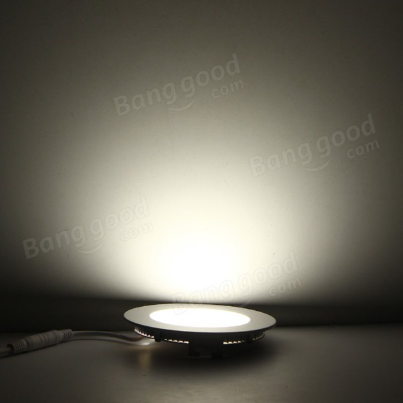 6w Round Ceiling Ultra Thin Panel Led Lamp Down Light 85-265v