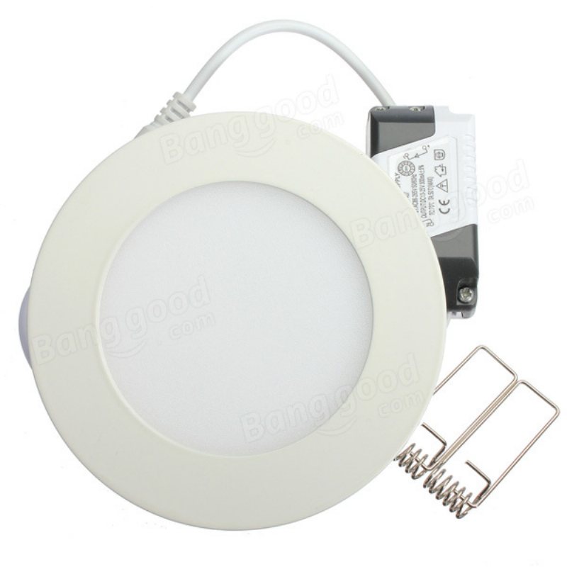 6w Round Ceiling Ultra Thin Panel Led Lamp Down Light 85-265v