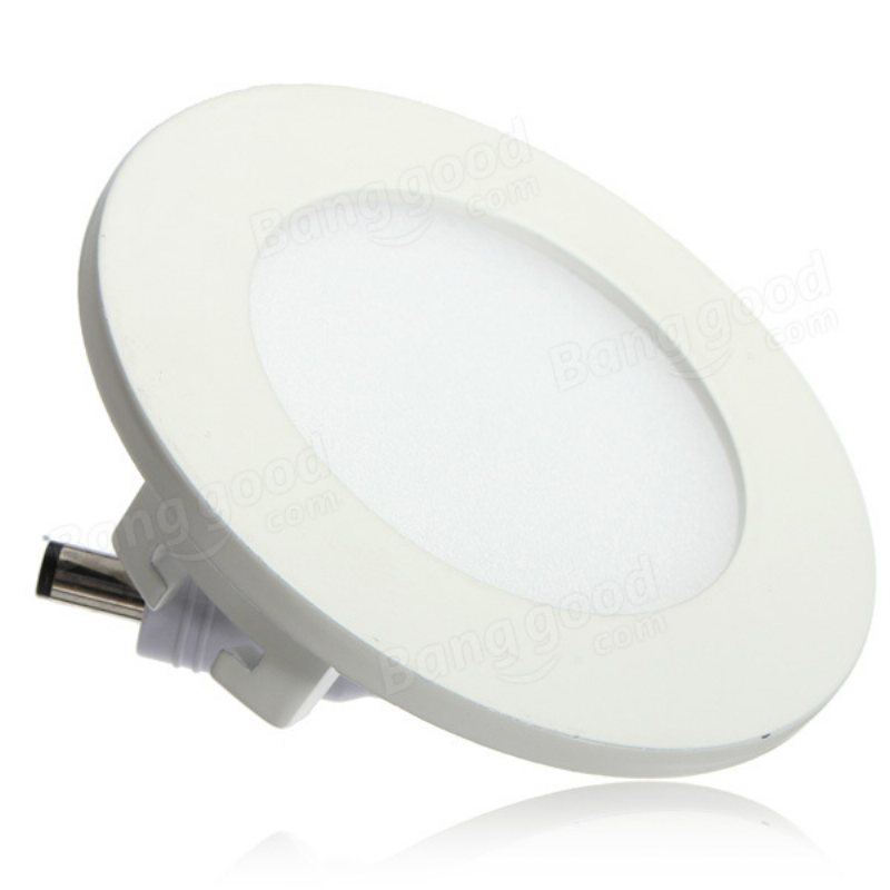 6w Round Ceiling Ultra Thin Panel Led Lamp Down Light 85-265v