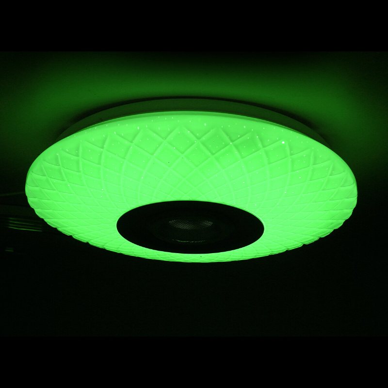 72w Rgb Musikfärgad Led-takljus Dimbar Lampa Bluetooth + App-kontroll Ac180v~265v