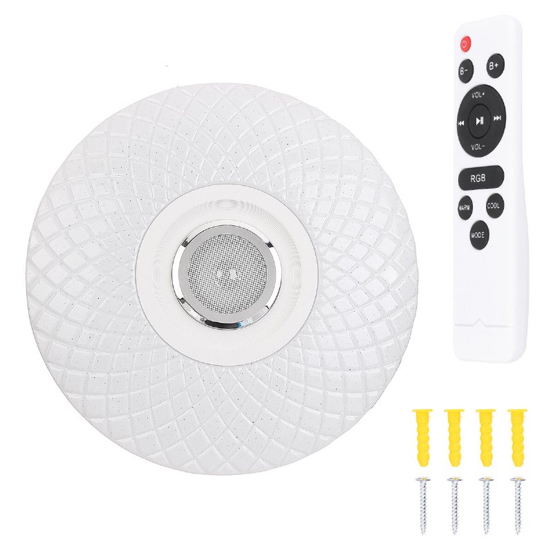 72w Rgb Musikfärgad Led-takljus Dimbar Lampa Bluetooth + App-kontroll Ac180v~265v