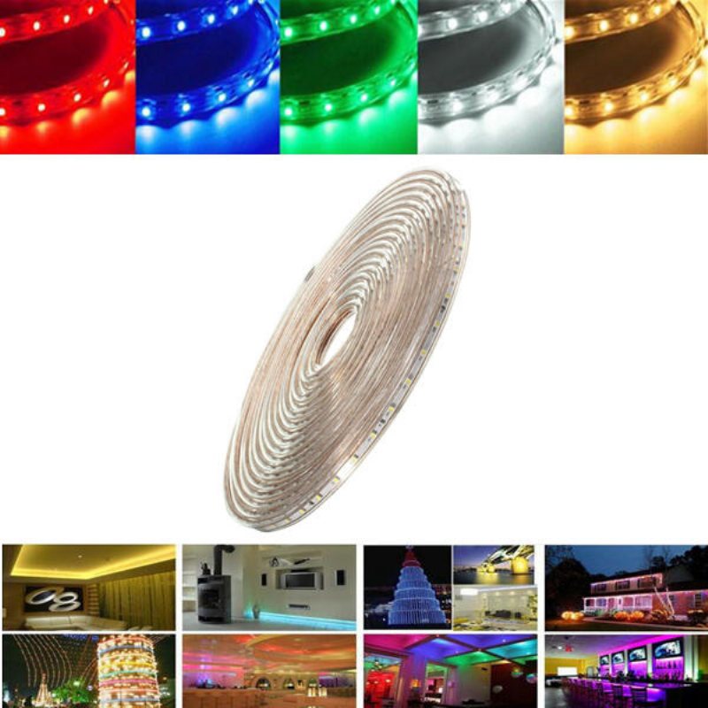 7m 24.5w Vattentät Ip67 Smd 3528 420 Led Strip Rep Light Julfest Utomhus Ac 220v