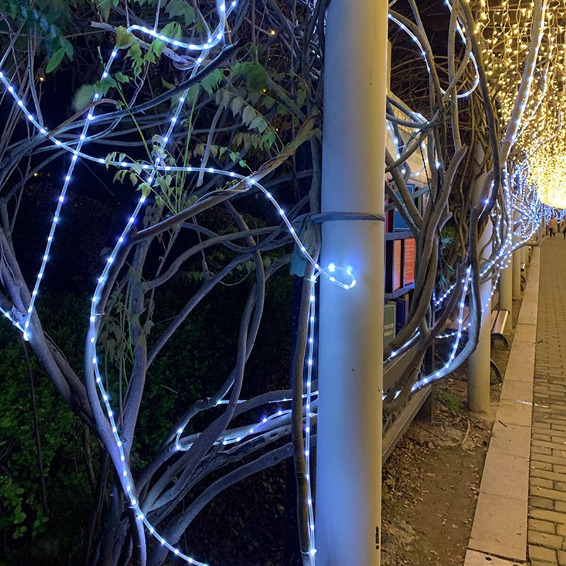 7m 50led Solar String Fairy Lights Vattentät Utomhus Trädgård Bröllopsfest Lampa