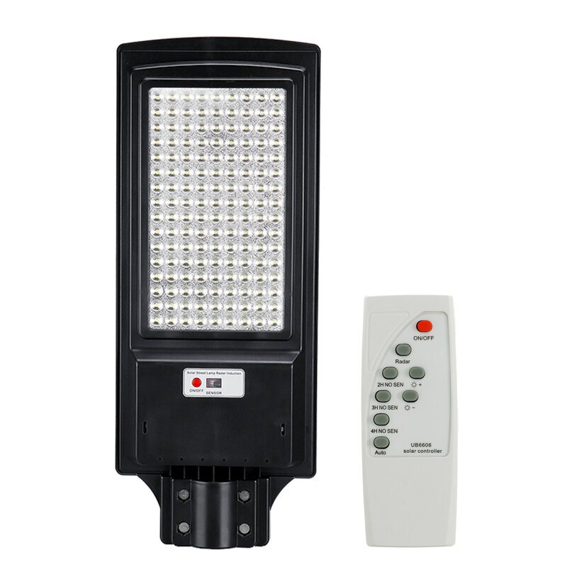 800/1000w Led Solar Gatubelysning Pir Rörelsesensor Utomhus Yard Vägglampa + Fjärrkontroll