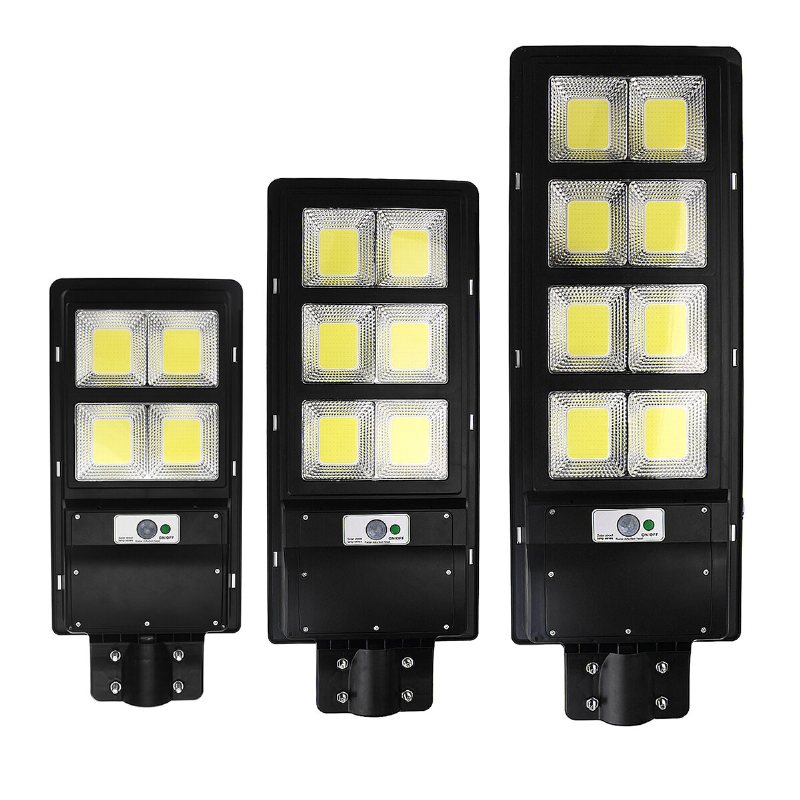 800-2000w 400/600/800 Cob Solar Wall Street Light Pir Motion Trädgårdslampa Fjärrkontroll