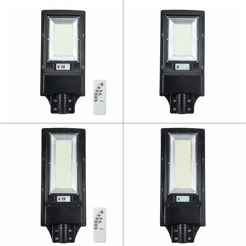 966/492 Led Solar Street Light Rörelsesensor Utomhusvägglampa+fjärrkontroll