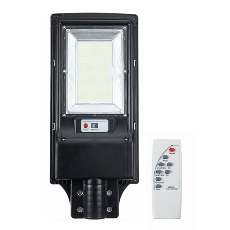 966/492 Led Solar Street Light Rörelsesensor Utomhusvägglampa+fjärrkontroll