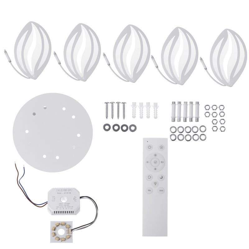 Ac110-220v 6000lm 550led Taklampa Lampa Fjärrkontroll Sovrum Study Parlor