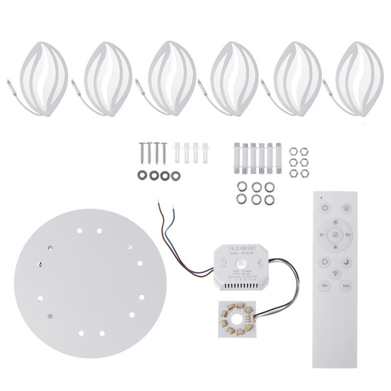 Ac110-220v 7200lm 660led Akryl Taklampa Fjärrkontroll Sovrum Vardagsrum