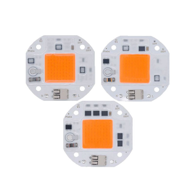 Ac110v/220v Cob Led-chip För Växtljus Fullt Spektrum 380-780nm Växtplanta Blomma