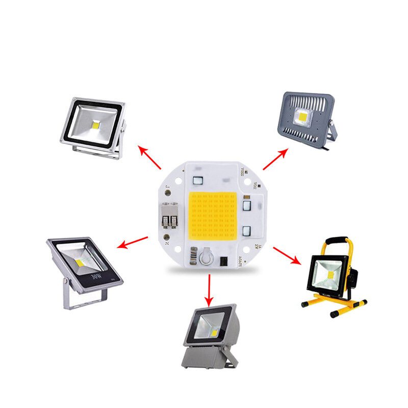 Ac110v/220v Cob Led-chip För Växtljus Fullt Spektrum 380-780nm Växtplanta Blomma