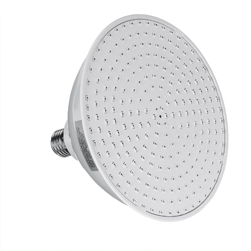 Ac12v/120v E27 25w 252led Rgb Undervattenspool Ljus Färgändring Par38 Lampa+18 Nyckel Fjärrkontroll