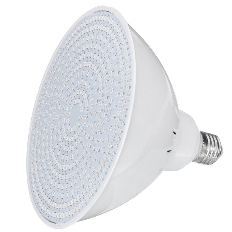 Ac12v/120v E27 35w Led-poollampa Ip68 Rgb Undervattenslampa+fjärrkontroll