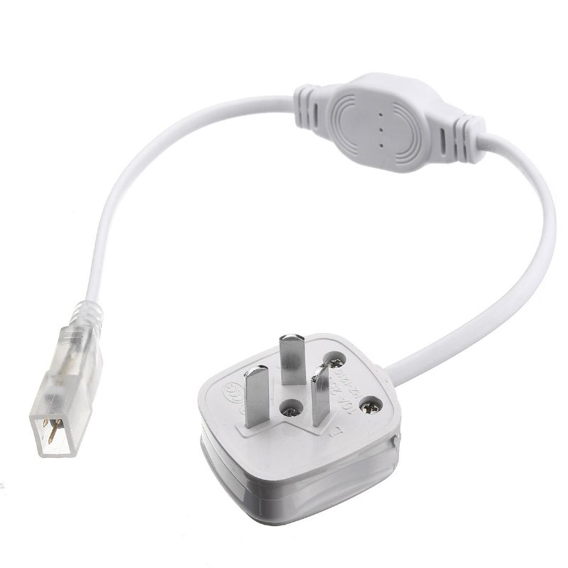 Ac220v Au-kontakt 2-stifts Nätadapter För 3528 3014 Led Strip Light