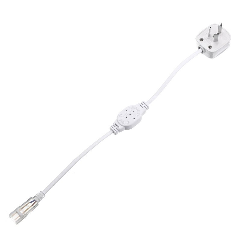 Ac220v Au-kontakt 2-stifts Nätadapter För 3528 3014 Led Strip Light