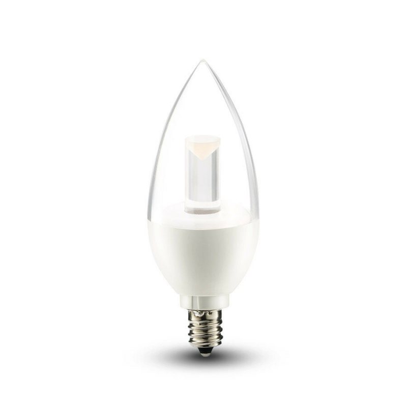 Al-b04 E12 4.5w Dimbar Led-ljuslampa Varmvit/ren Vit