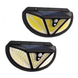 Arilux 118smd/ 117cob Led Solar Light Människokroppens Induktionsrörelsesensor Vägglampa Utomhus Vattentät Ip65