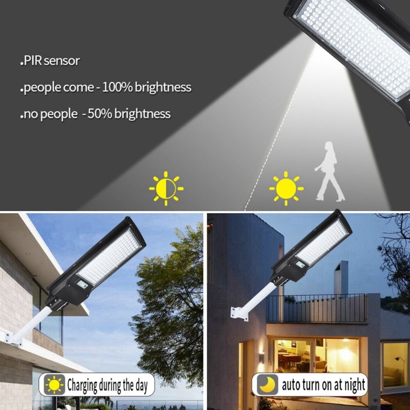 Augienb 200w 136 Led Solar Motion Sensor Light Odr Vattentät Säkerhetslampa