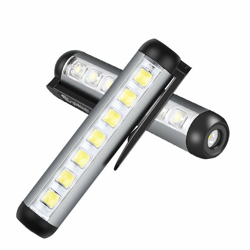 Bärbar Led Camping Light Mini Ficklampa Set Handhållen Pen Ljus Med Höga Lumen För Fiske Vandring