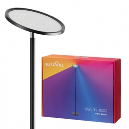 Blitzwill Bwl-fl-0002 25w 2700k~6500k+rgb Smart Golvlampa Steglös Dimning Upp Till 2000lm App Styrning Röststyrning Fungerar Med Google Assistant Alexa Ac100-240v