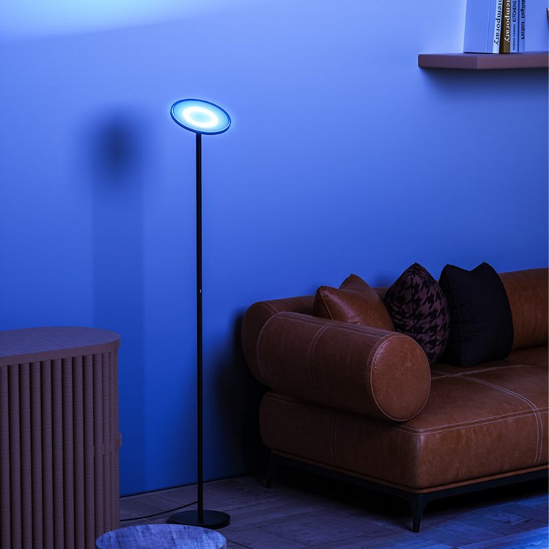 Blitzwill Bwl-fl-0002 25w 2700k~6500k+rgb Smart Golvlampa Steglös Dimning Upp Till 2000lm App Styrning Röststyrning Fungerar Med Google Assistant Alexa Ac100-240v