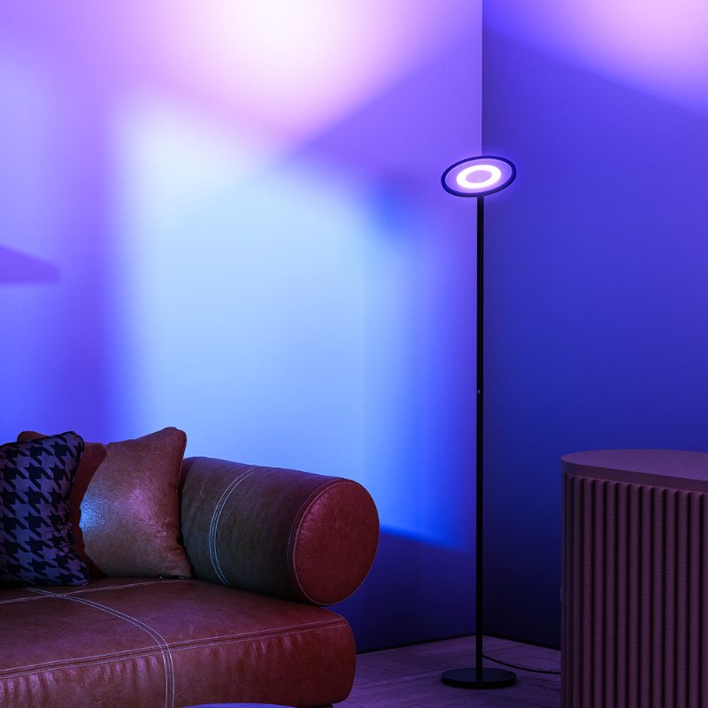 Blitzwill Bwl-fl-0002 25w 2700k~6500k+rgb Smart Golvlampa Steglös Dimning Upp Till 2000lm App Styrning Röststyrning Fungerar Med Google Assistant Alexa Ac100-240v