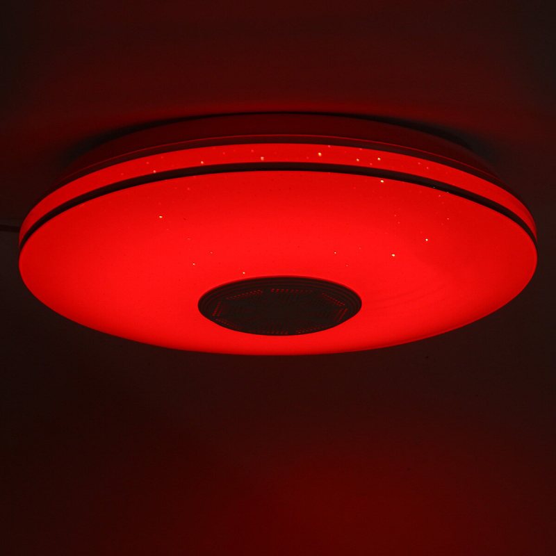 Bluetooth Wifi Led-takljus Rgb Musikhögtalare Dimbar Lampa App Fjärrkontroll