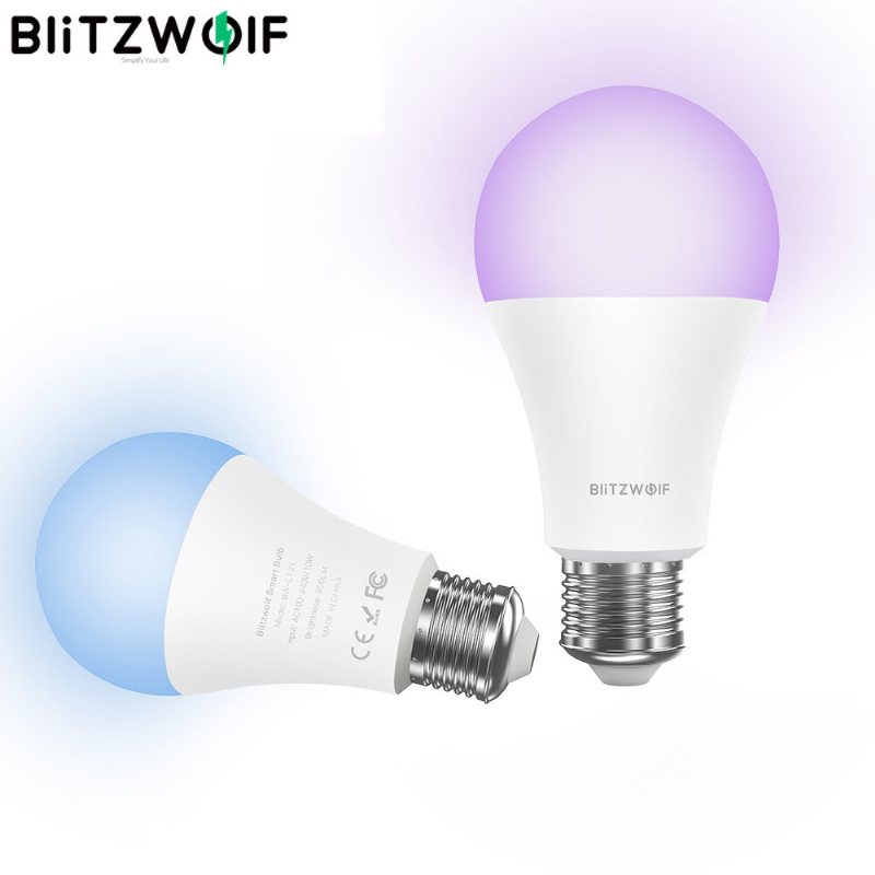 Bw-lt21 Rgbww 10w E27 App Smart Led-lampa Fungerar Med Amazon Alexa Google Assistant Ac100-240v