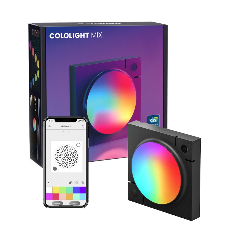 Cololight Mix Ls168 Smart Led-ljuspaneler Rgb Quantum Lights App-kontroll Fungerar Med Alexa Google Assistant