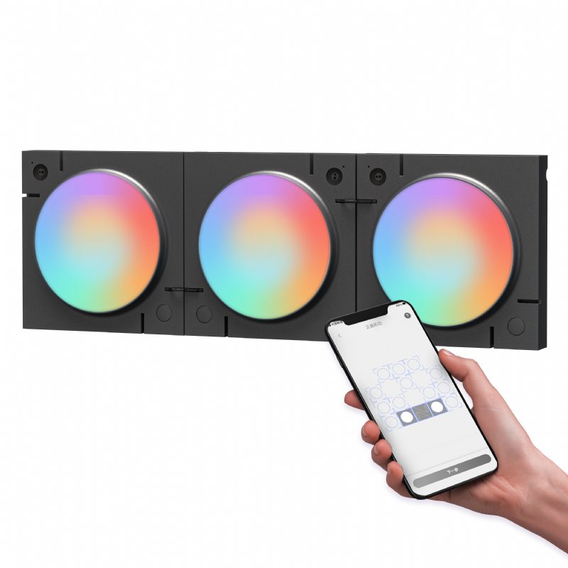 Cololight Mix Ls168 Smart Led-ljuspaneler Rgb Quantum Lights App-kontroll Fungerar Med Alexa Google Assistant