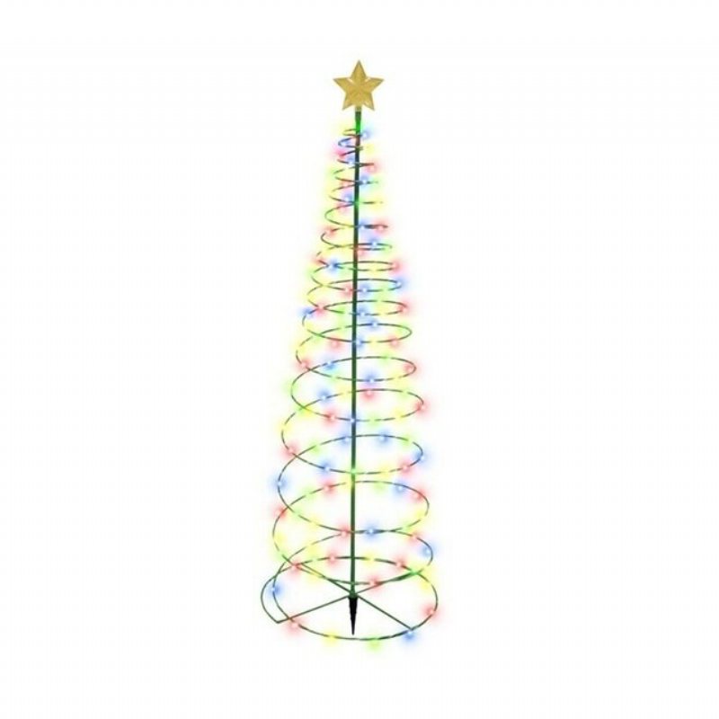 Creative Christmas Tree Lights Spiral Led Light Outdoor Xmas Decor Noel