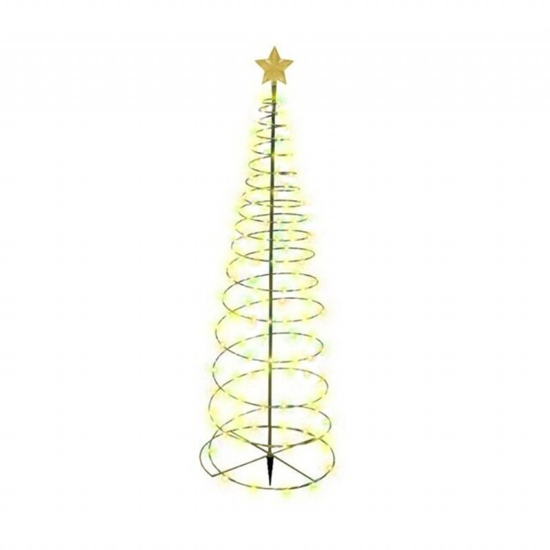 Creative Christmas Tree Lights Spiral Led Light Outdoor Xmas Decor Noel