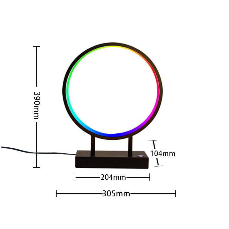 Creative Rgb Led-bordslampa Smart Bedsidelight Intelligent Belysning Sovrum Arbetsrum Vardagsrum Atmosfärsbelysning