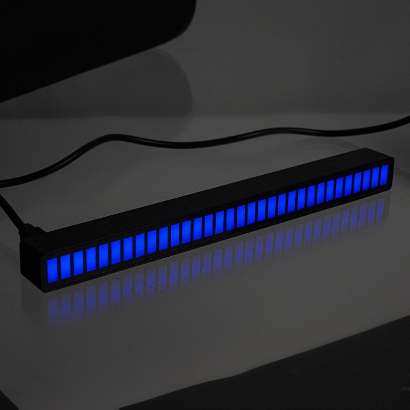 Dc 5v Pickup Level Atmosphere Light Bilinteriör Modifiering Desktop Audio Spectrum Rgb Voice Control