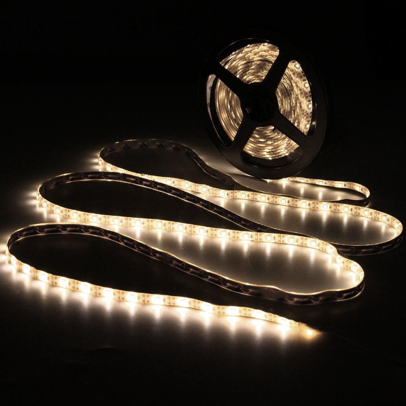 Dc5v 5m Usb 2835 Smd Pure White Varm Vit Röd Blå Vattentät Led Strip Tv Bakgrundsbelysning