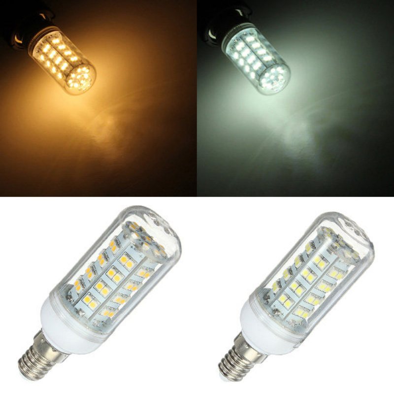 E14 5w 66 Smd 3528 Led High Power Spot Down Light Lamp Glödlampa 220v