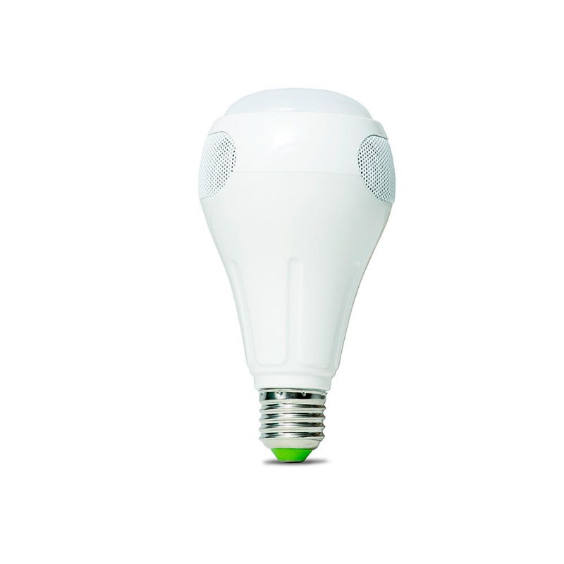 E27 12w Rgb+w+ww Smart Wifi App Styrning Led-lampa-högtalare Arbeta Med Alexa Ac110-240v