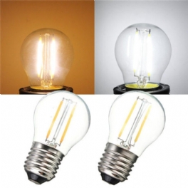 E27 2w Vit/varmvit Cob Led Filament Retro Edison-lampor 85-265v