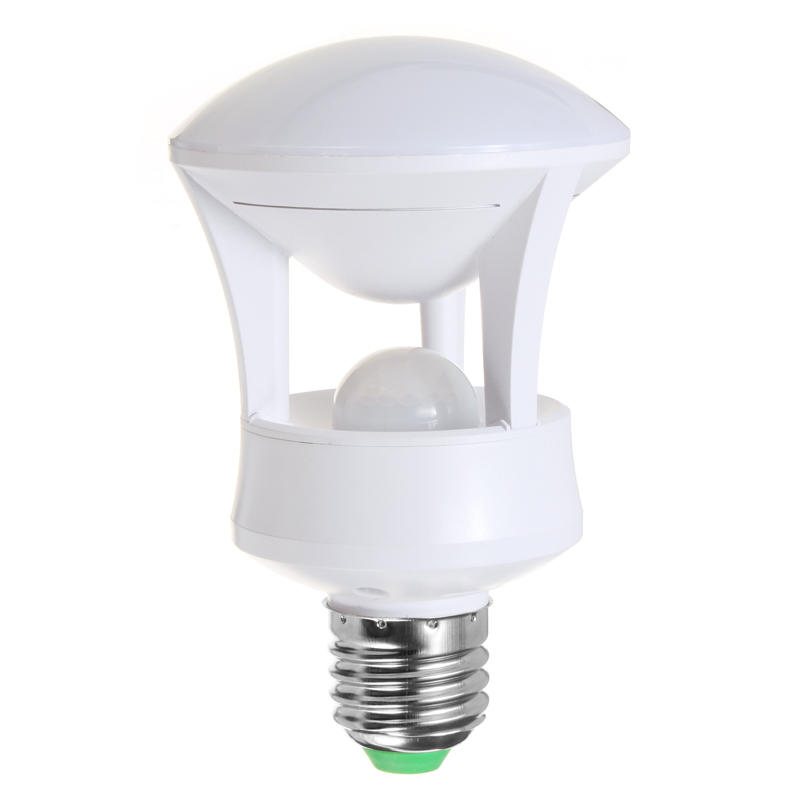 E27 6w 7w Smd5730 Pure White Varmvit Led Pir Infraröd Kroppsrörelsesensor Lampa Ac110-245v