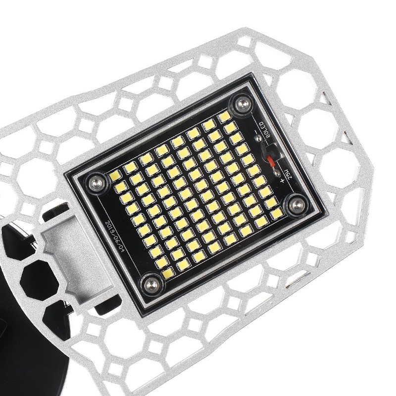 E27 80w Smd2835 Trebladig Led-lampa Deformerbar Vikbar Induktionsljussensor Garagelampa Ac100-277v