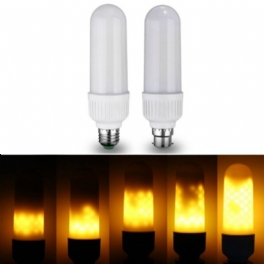 E27 B22 6w Smd2835 Tre Lägen 1300k-1800k 99leds Yellow Flame Light Bulb Ac85-265v