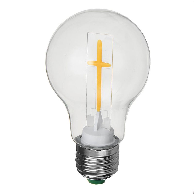 E27 E14 2w 4w A60 T45 St64 Candle Pull Tail Warm White Cross Glödlampa Ac180-265v