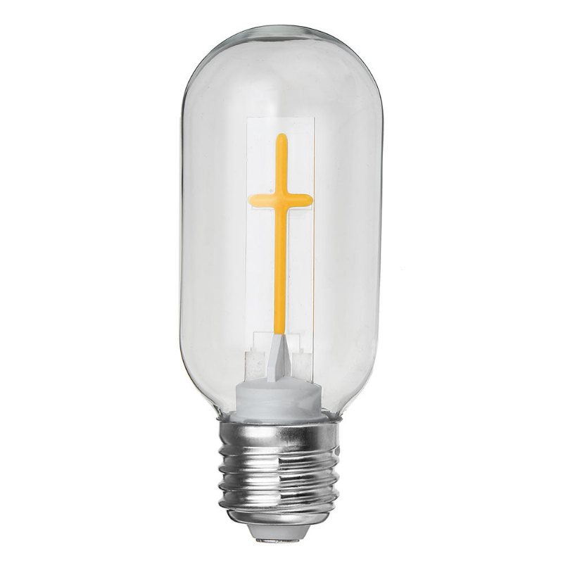 E27 E14 2w 4w A60 T45 St64 Candle Pull Tail Warm White Cross Glödlampa Ac180-265v