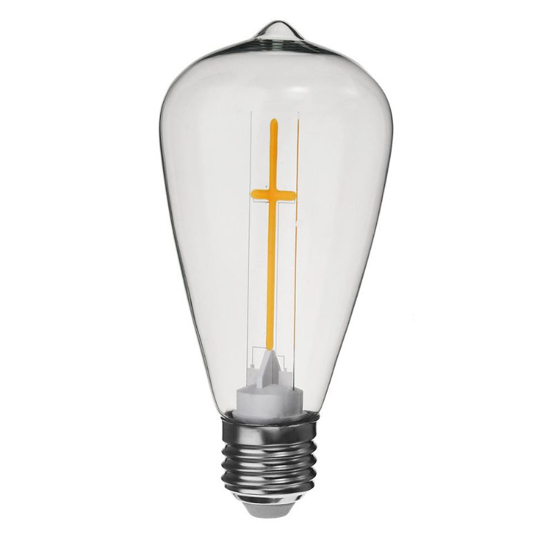 E27 E14 2w 4w A60 T45 St64 Candle Pull Tail Warm White Cross Glödlampa Ac180-265v