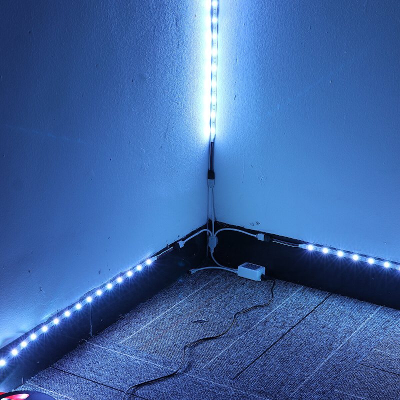 Elfeland 3*4m 5050 Rgb Led Strip Light Non-waterproof + Controller + Fjärrkontroll + 12v 5a Strömförsörjning